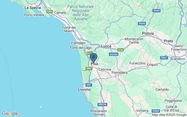 Kaart met locatie Battistero